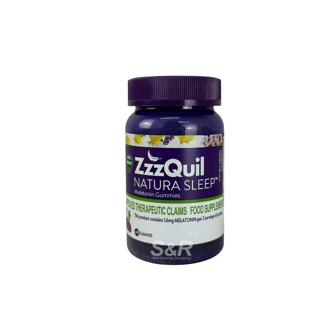 Vicks ZzzQuil Natura Sleep Melatonin Gummies 48s